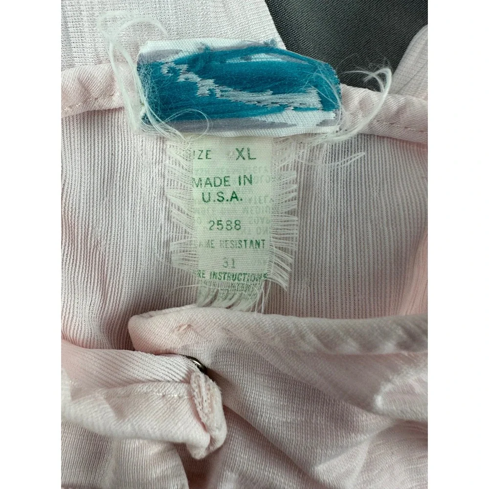Vintage C.P. & Company Baby Sleeper Pink Lace Footed‎ Romper USA Size XL
